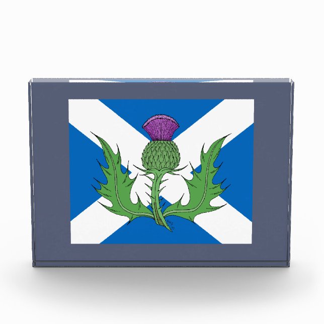Scottish Thistle und Salreifen Fotoblock (Vorderseite)