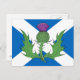 Scottish Thistle und Salreifen Postkarte (Vorne/Hinten)