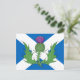 Scottish Thistle und Salreifen Postkarte (Stehend Vorderseite)