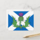Scottish Thistle und Salreifen Postkarte (Vorderseite/Rückseite Beispiel)