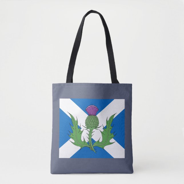 Scottish Thistle und Salreifen Tasche (Vorderseite)