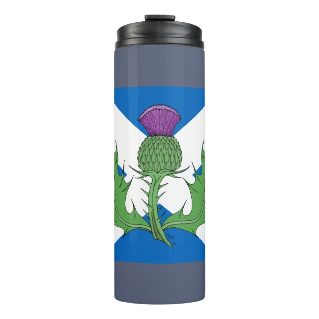 Scottish Thistle und Salreifen Thermosbecher (Vorderseite)