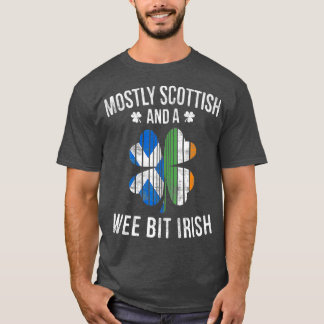 Scottish Wee Bit Irish Scotland St Patricks Day T-Shirt