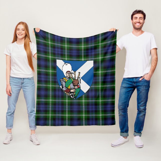 Scotts Baillie Tartan Kariert Fleecedecke (Beispiel)