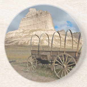 Scott's Bluff im heutigen Nebraska Sandstein Untersetzer