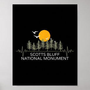 Scotts Bluff National Monument Herzschlag Natur Hi Poster