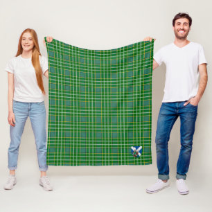 Scotts Currie Tartan Kariert Fleecedecke