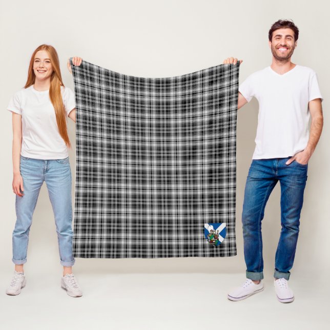 Scotts Drummond Gray Tartan Kariert Fleecedecke (Beispiel)