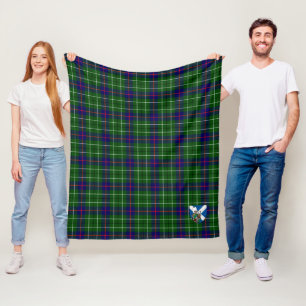 Scotts Duncan Modern Tartan Kariert Fleecedecke