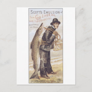 Scotts Emulsion Lebertran Postkarte