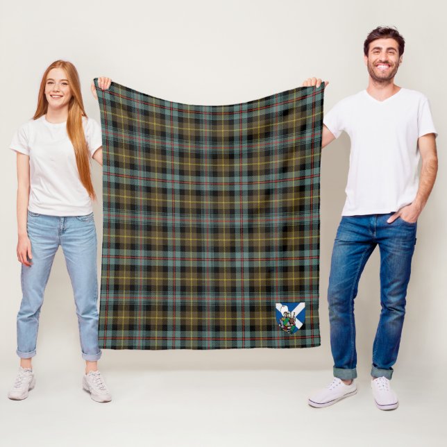 Scotts Farquharson Weathered Tartan Kariert Fleecedecke (Beispiel)