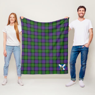 Scotts Gillon Tartan Kariert Fleecedecke
