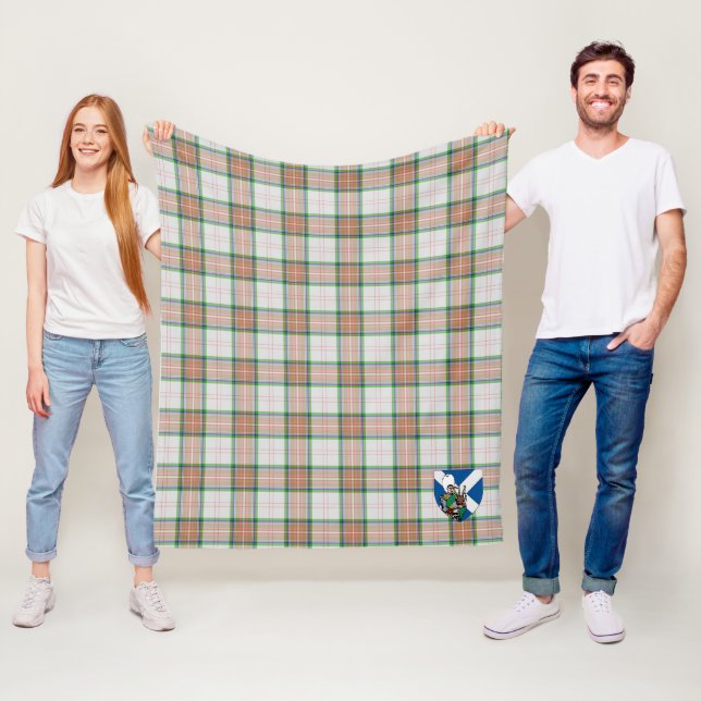Scotts Grant von Auchnarrow Tartan Kariert Fleecedecke (Beispiel)