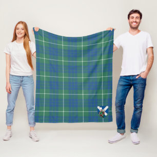 Scotts Hamilton Jagd Alter Tartan Karo Fleecedecke