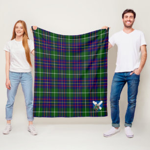 Scotts Inglis Modern Tartan Kariert Fleecedecke