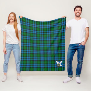 Scotts Kerr Hunting Tartan Kariert Fleecedecke
