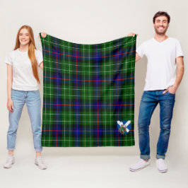 Scotts Leslie Hunting Tartan Kariert Fleecedecke