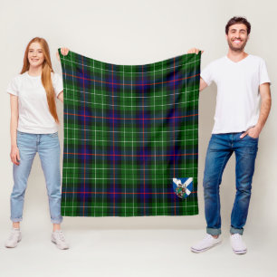 Scotts Leslie Hunting Tartan Kariert Fleecedecke