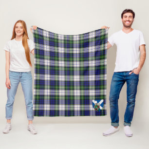 Scotts Meldrum Gordon Dress Tartan Kariert Fleecedecke