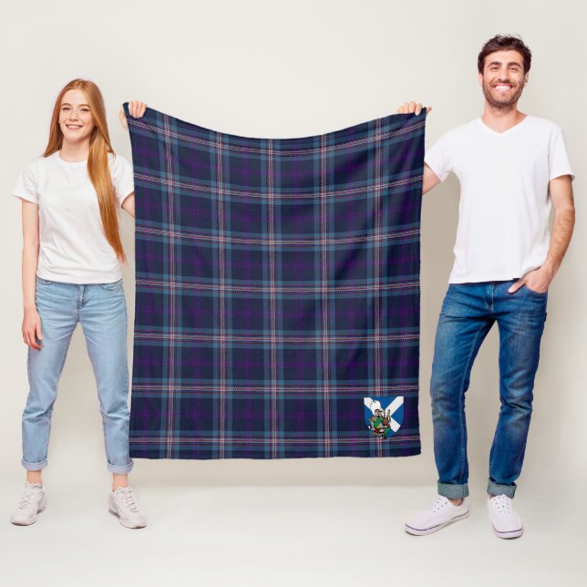 Scotts Navy Royal Tartan Kariert Fleecedecke (Beispiel)