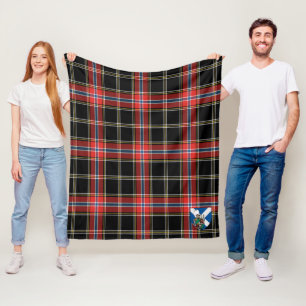 Scotts Norwegische Nacht-Tartan-Karo Fleecedecke