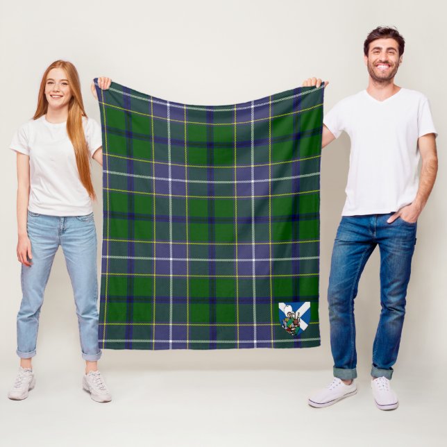 Scotts Wishart Jagd Tartan Kariert Fleecedecke (Beispiel)