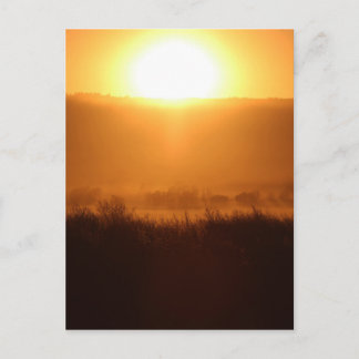 Scottsbluff Nebraska Farm Harvest Fall Sunset Postkarte