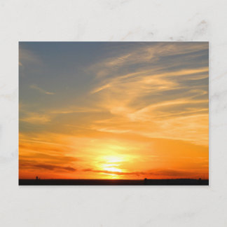 Scottsbluff Nebraska Farm Harvest Fall Sunset Postkarte