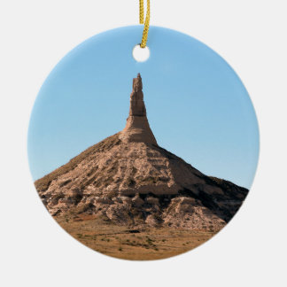 Scottsbluff Nebraska Kamin-Felsen-Helm Keramik Ornament