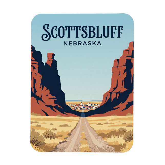 Scottsbluff USA Magnet (Vertikal)