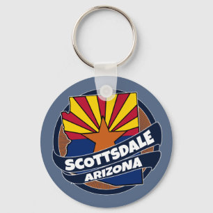Scottsdale Arizona-Fahne platzt Schlüsselanhänger