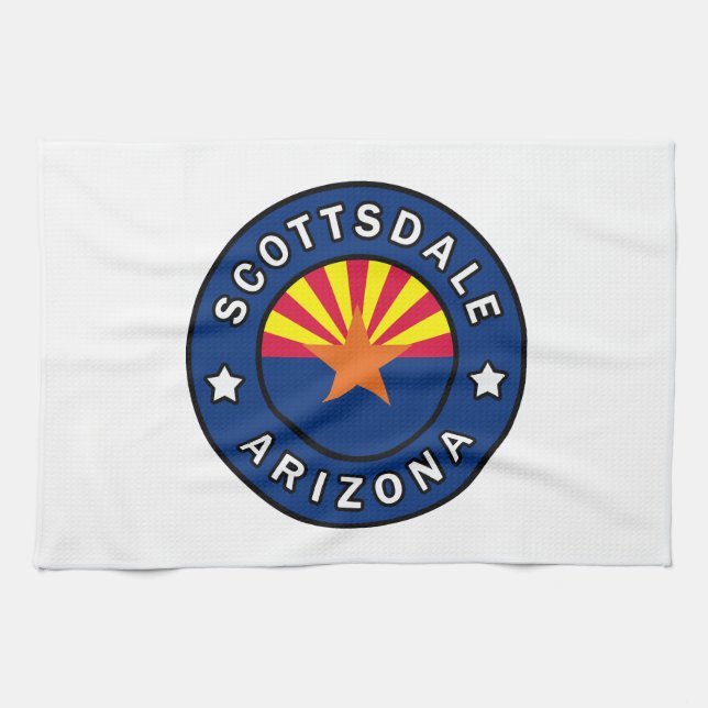 Scottsdale Arizona Geschirrtuch (Horizontal)