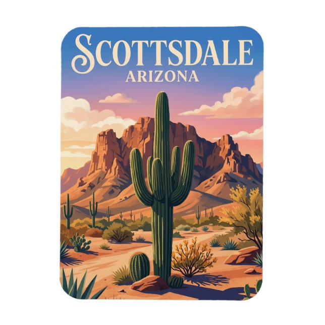 Scottsdale Arizona Magnet (Vertikal)