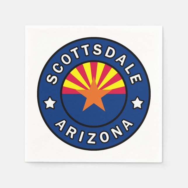 Scottsdale Arizona Serviette (Vorderseite)