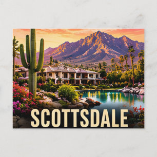 Scottsdale Arizona Sonoran-Wüste Berg Reise Postkarte