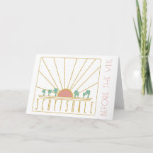 Scottsdale Bachelorette Invitation avec Itinéraire