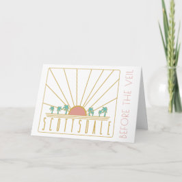 Scottsdale Bachelorette Invitation avec Itinéraire