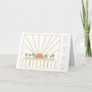 Scottsdale Bachelorette Invitation avec Itinéraire