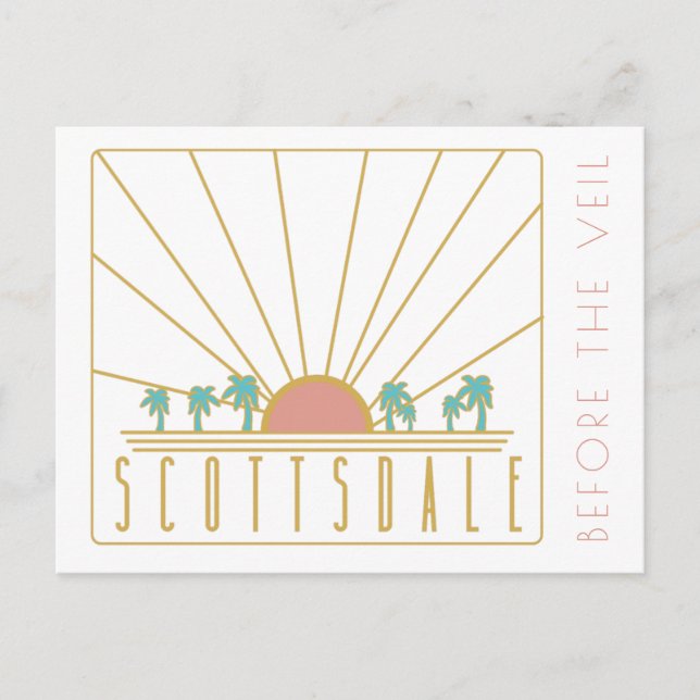 Scottsdale Bachelorette Postcard Postkarte (Vorderseite)