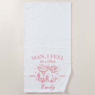 Scottsdale Bachelorette Retro Modern Beach Handtuc Strandtuch