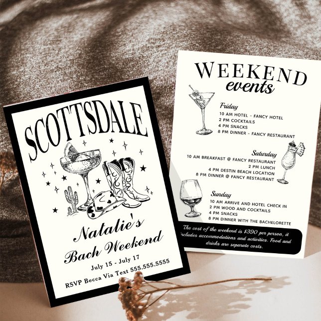 Scottsdale Bachelorette Social Cocktail Tour Einladung (Von Creator hochgeladen)
