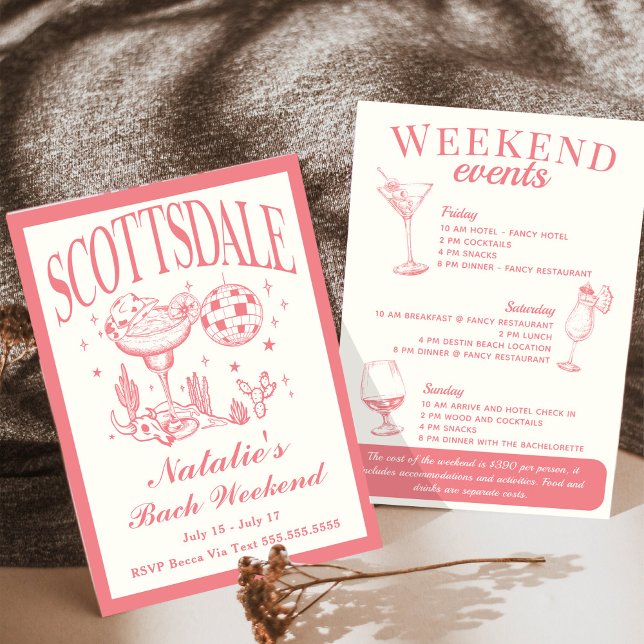Scottsdale Bachelorette Social Cocktail Tour Einladung (Von Creator hochgeladen)