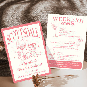 Scottsdale Bachelorette Social Cocktail Tour Einladung