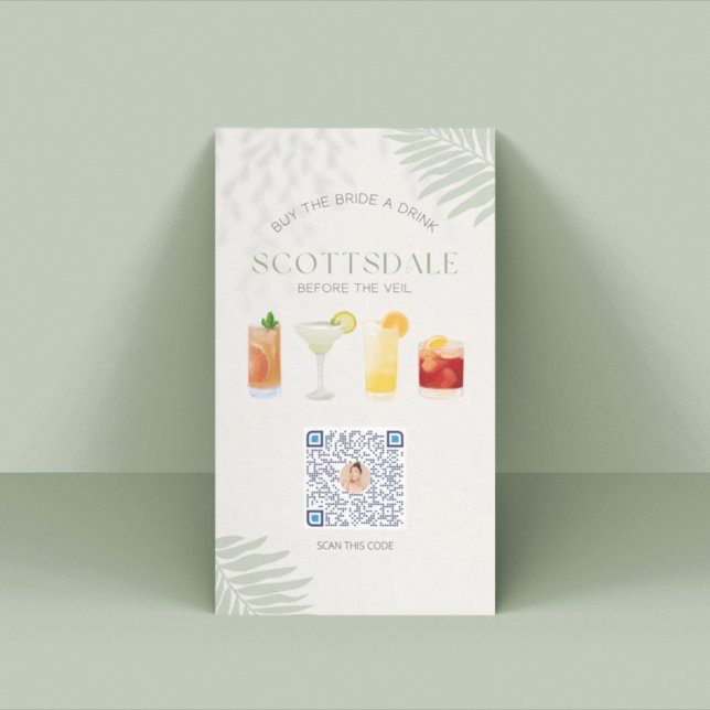 Scottsdale Junggeselinnen-Abschied Venmo QR Code C Platzkarte (Von Creator hochgeladen)