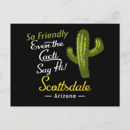 Scottsdale Postcard Cactus Funny Retro Postkarte