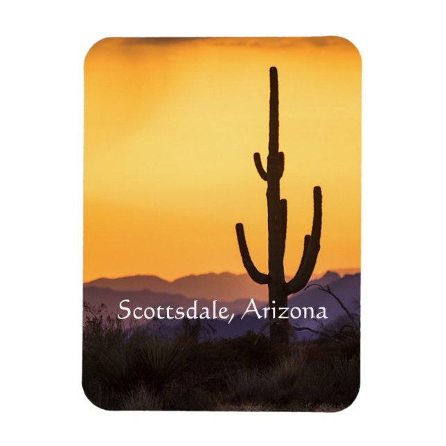 Scottsdale Sonnenuntergang vor dem Sturm Magnet (Vertikal)