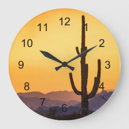Scottsdale Sunset Vor dem Sturm Große Wanduhr