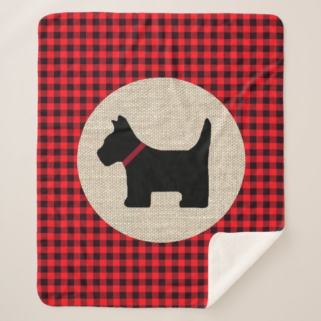 Scotty Dog Sherpa Blanket Sherpadecke (Vorderseite)