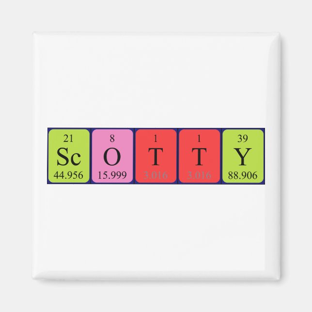 Scotty Periodenmagnet Magnet (Vorne)