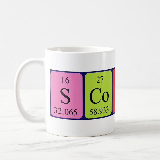 Scotty Periodenname Tasse (Links)